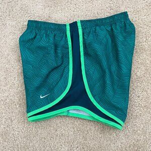 Nike Tempo Athletic Shorts • Size X-Small • Green/Teal